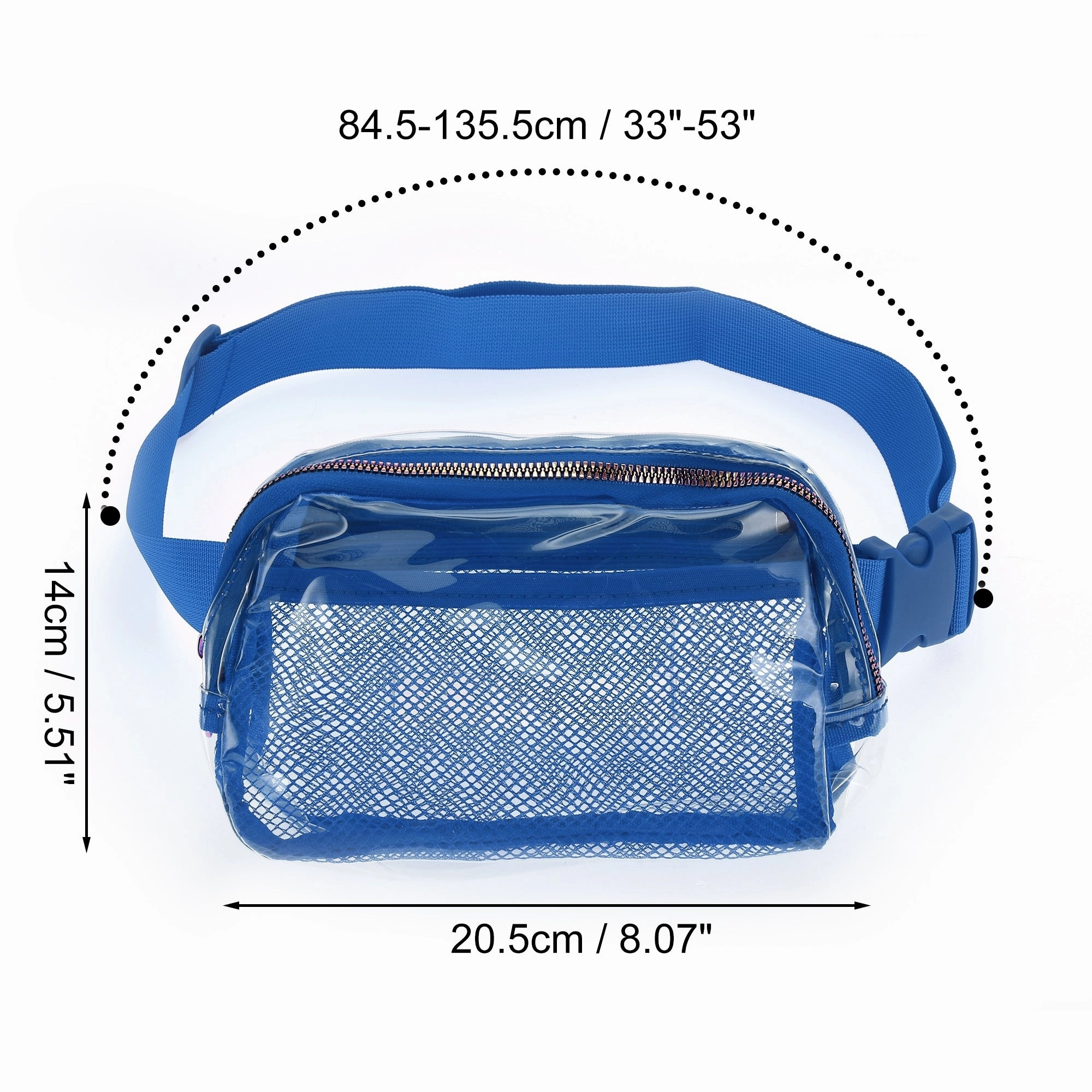 1 Pc Clear Style Running Waist Pack for Hiking Gym