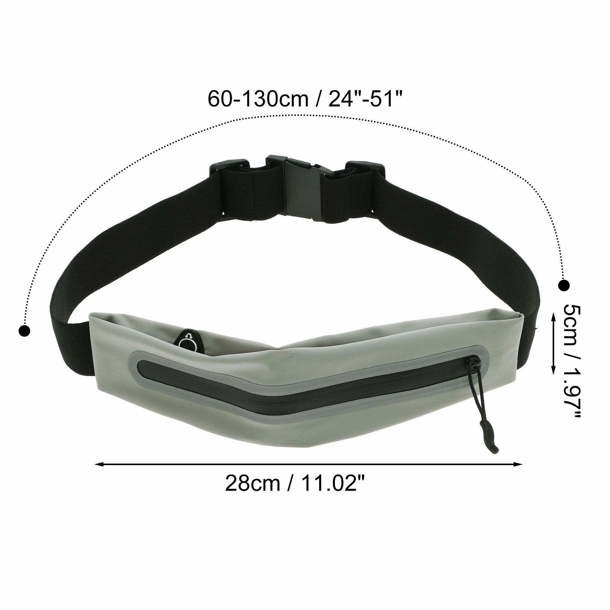 1 Pc Single Pocket Running Waist Pack for Hiking Gym