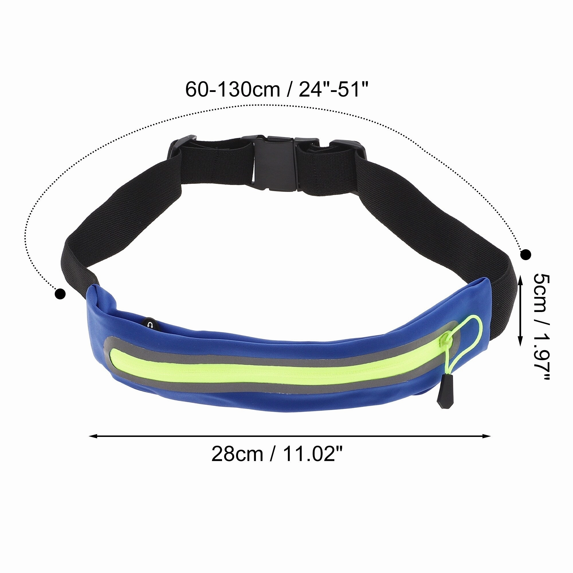 1 Pc Single Pocket Running Waist Pack for Hiking Gym