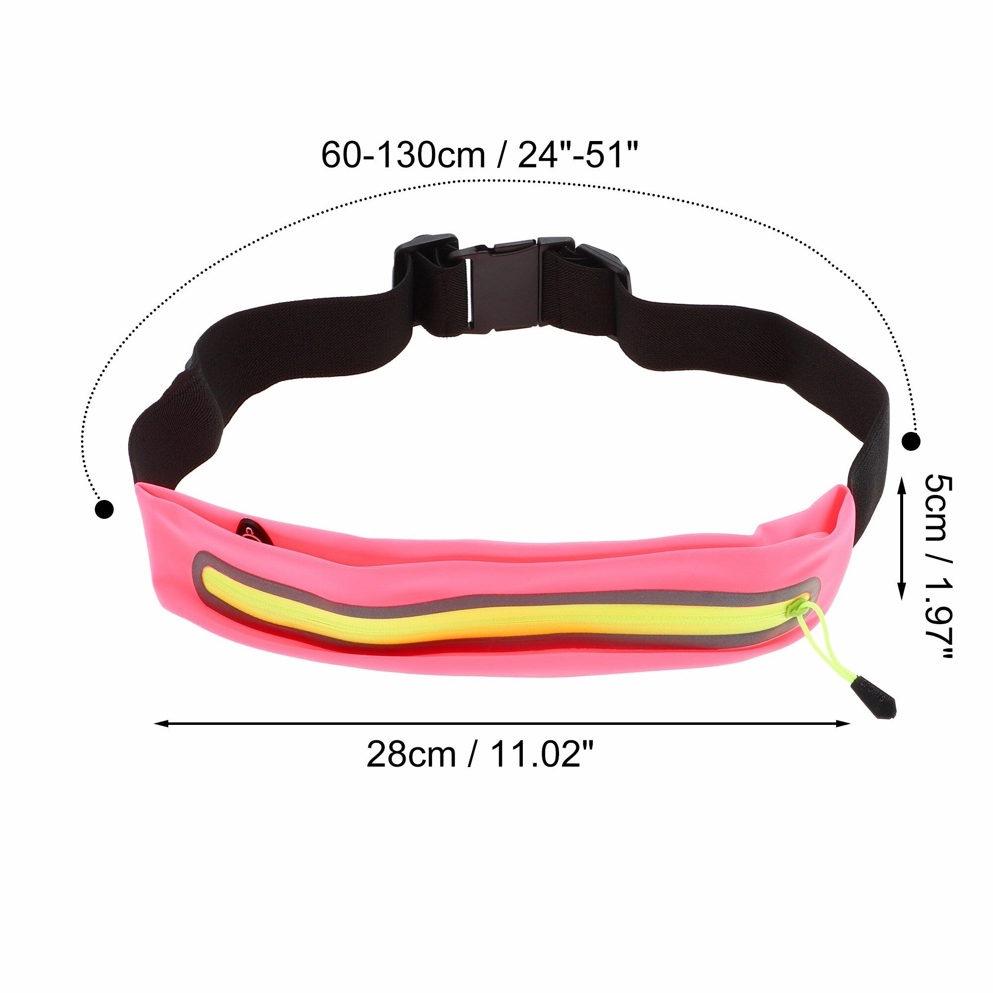 1 Pc Single Pocket Running Waist Pack for Hiking Gym