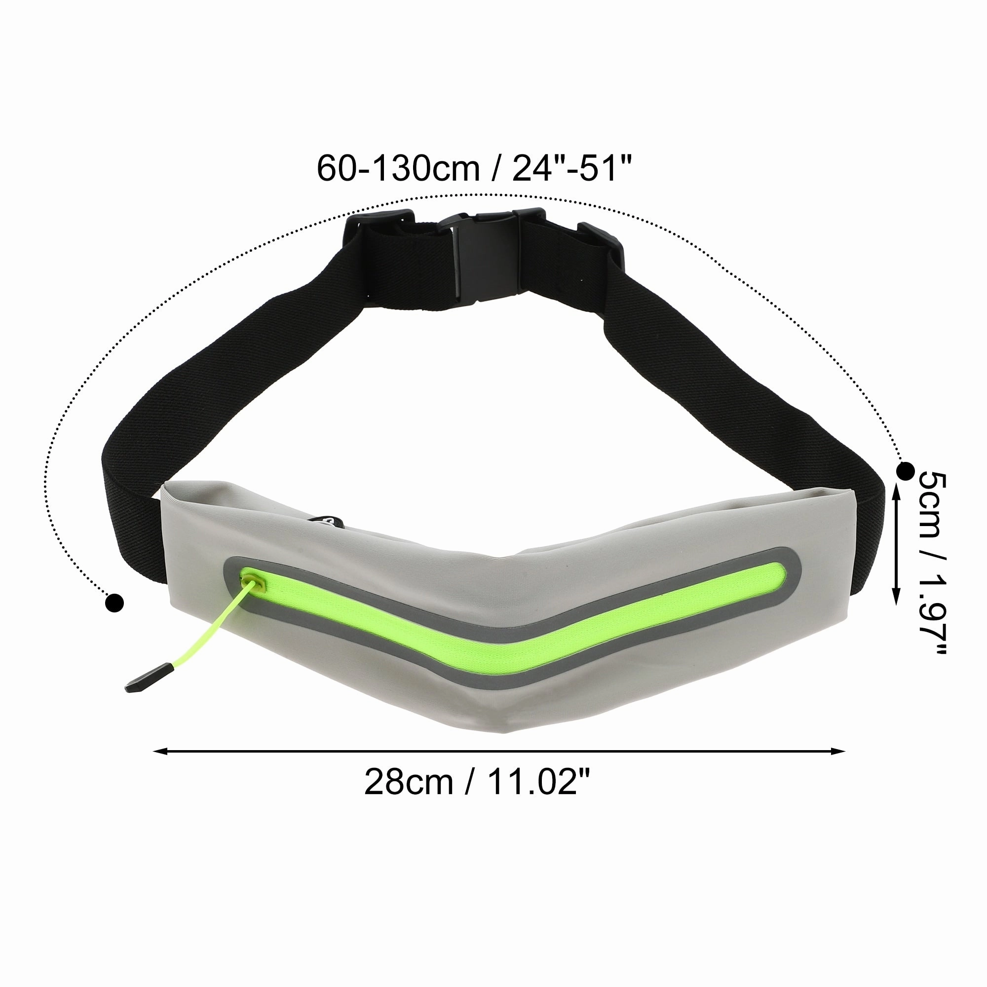 1 Pc Single Pocket Running Waist Pack for Hiking Gym