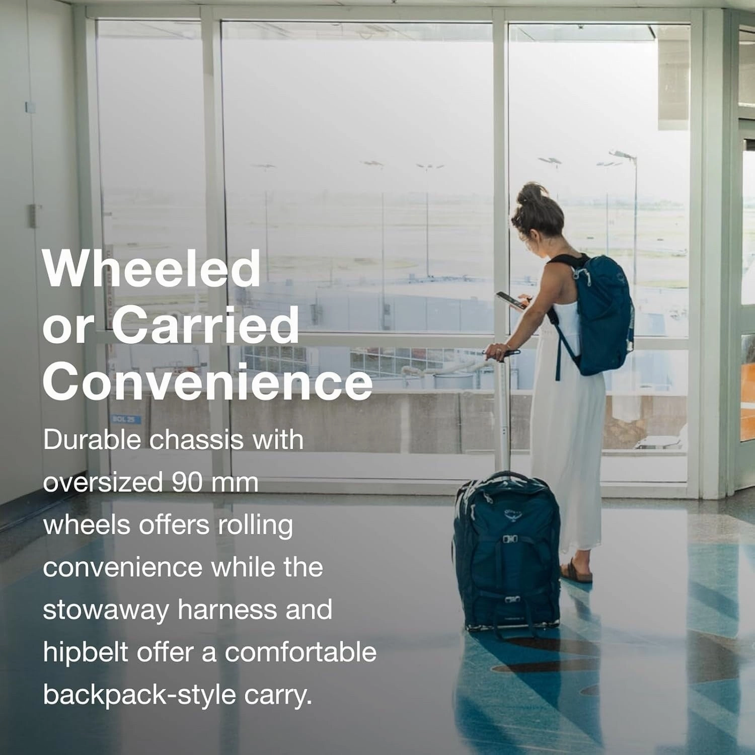 36L Farpoint Wheeled Convertible Carry-On Travel Backpack, Black