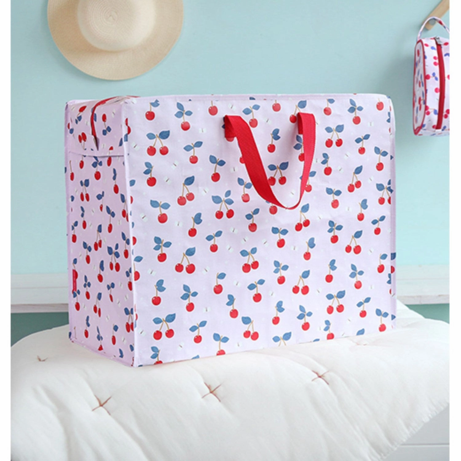 A Little Lovely Company Cherries XL Storage Bag