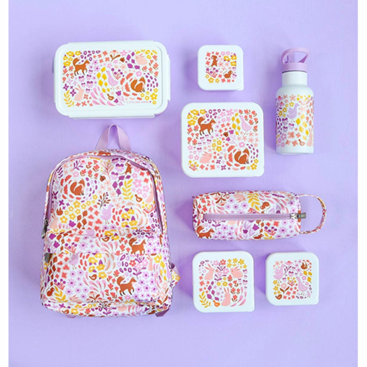 A Little Lovely Company Flower Garden Small Backpack