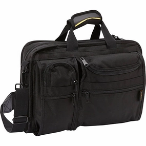 A.SAKS Ballistic Nylon Organizer Brief 8 Pocket w/Laptop Compartment