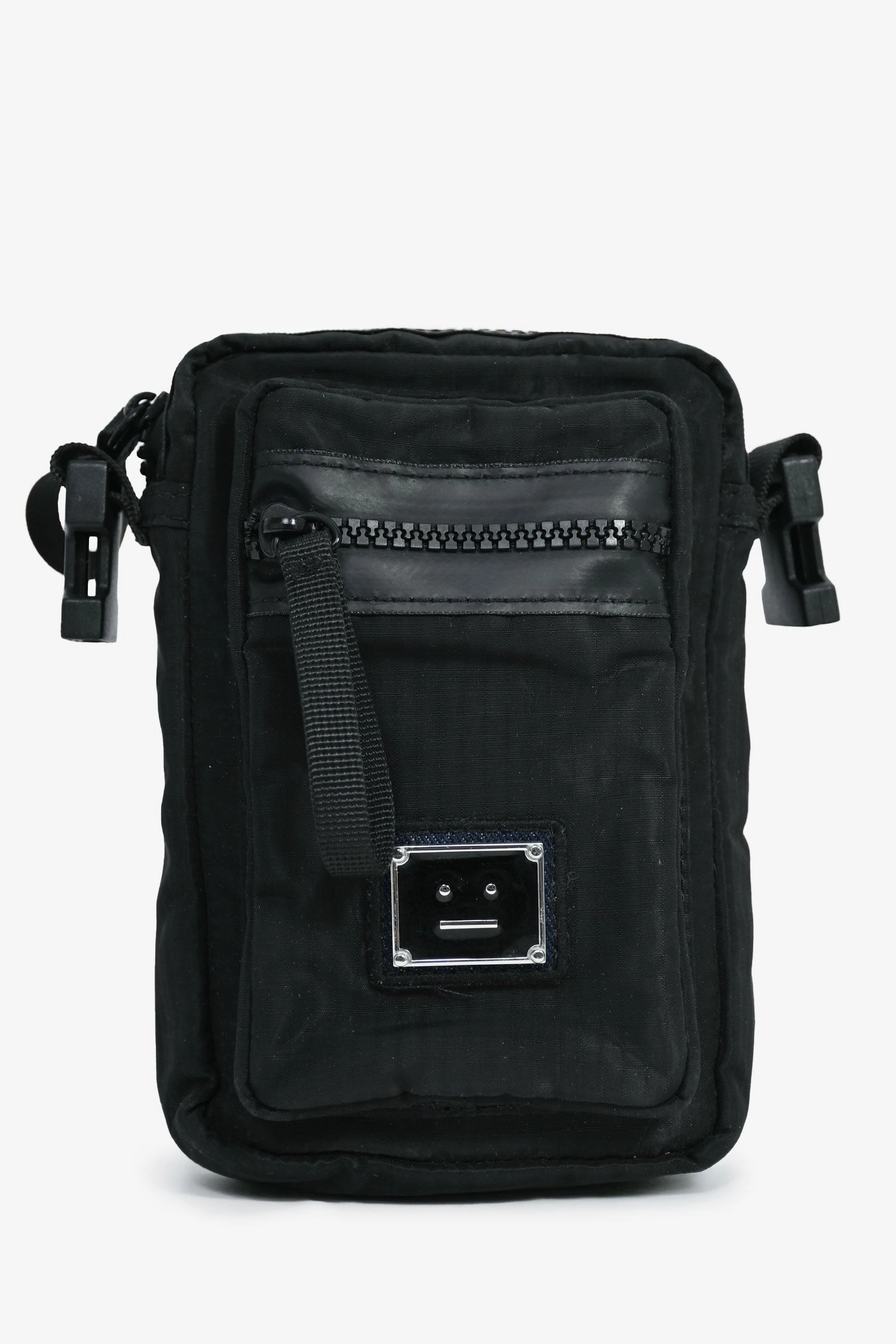 Acne Studios Black Nylon Messenger Bag