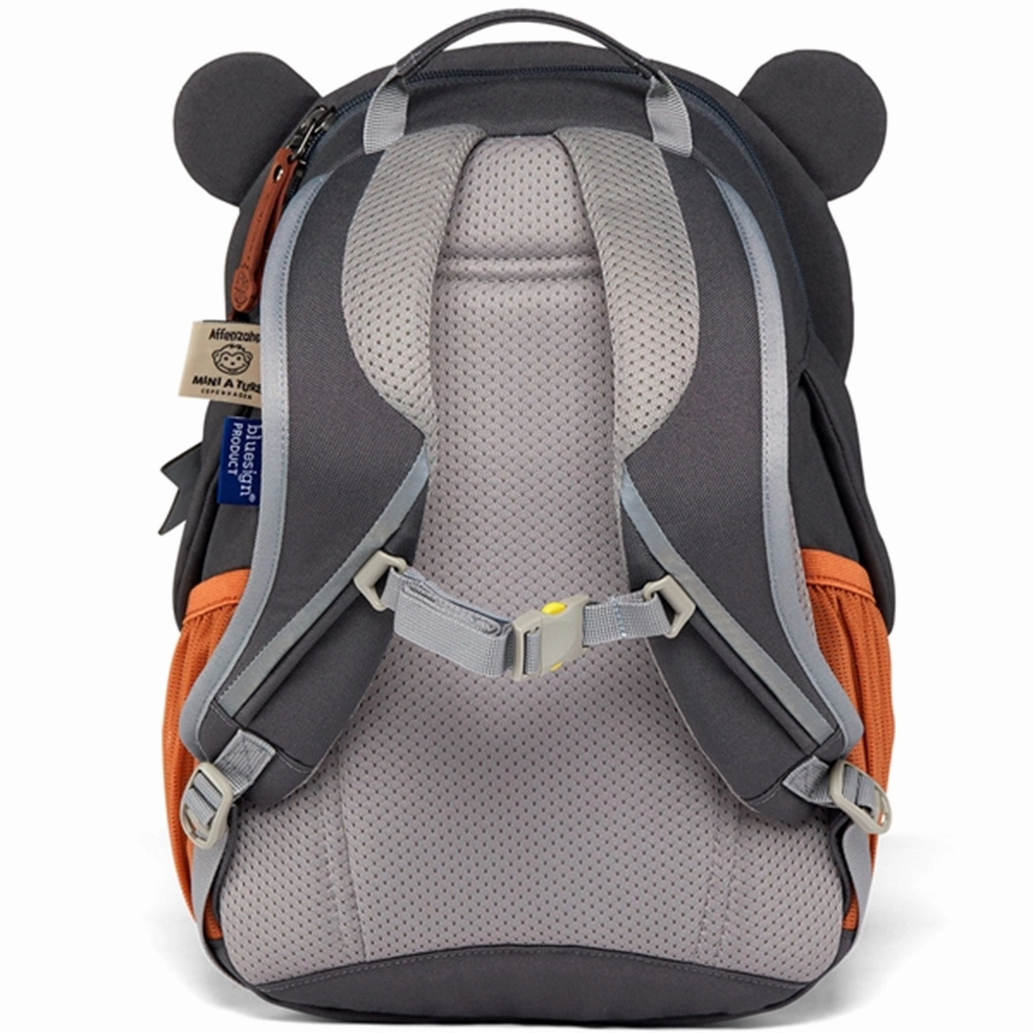 Affenzahn x MINI A TURE Kindergarten Backpack Large Friend Bear Forged Iron Blue