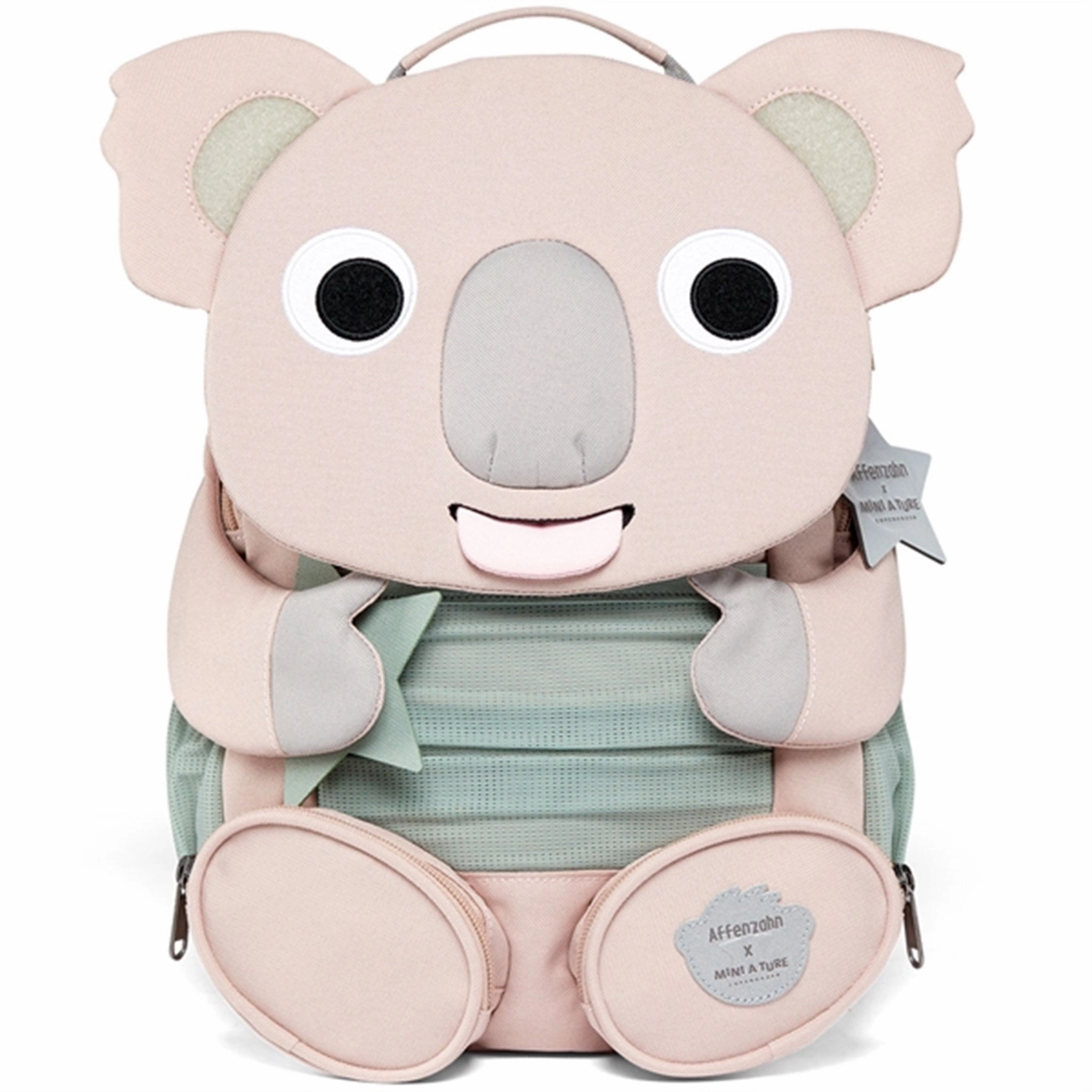 Affenzahn x MINI A TURE Kindergarten Backpack Large Friend Koala Cloudy Rose
