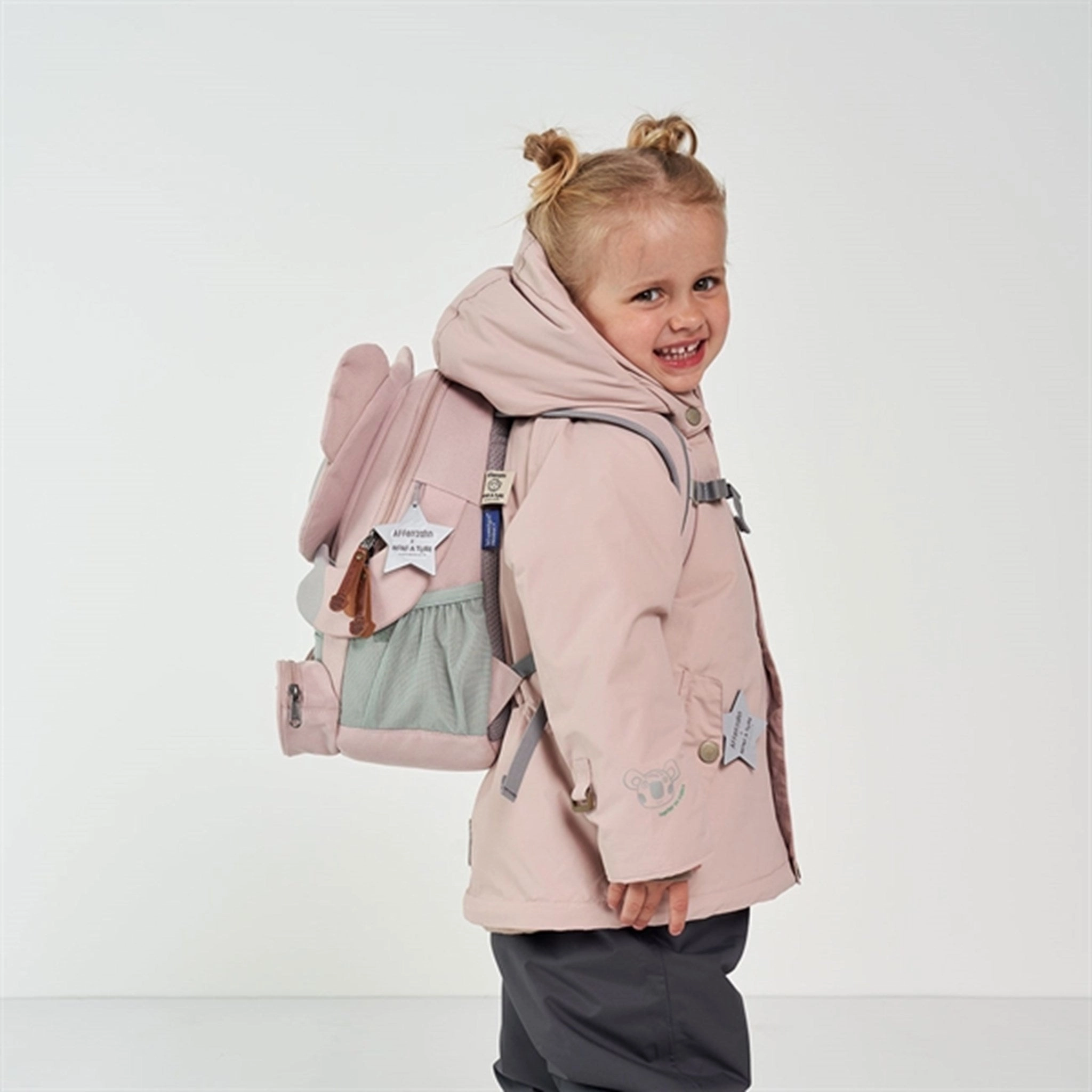 Affenzahn x MINI A TURE Kindergarten Backpack Large Friend Koala Cloudy Rose