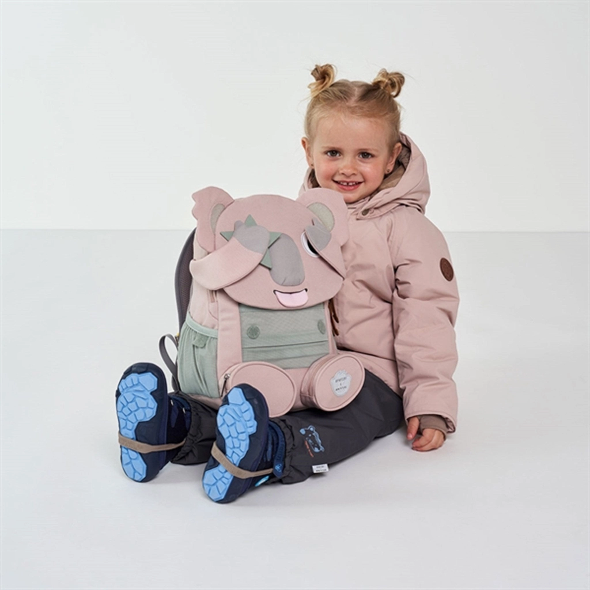 Affenzahn x MINI A TURE Kindergarten Backpack Large Friend Koala Cloudy Rose