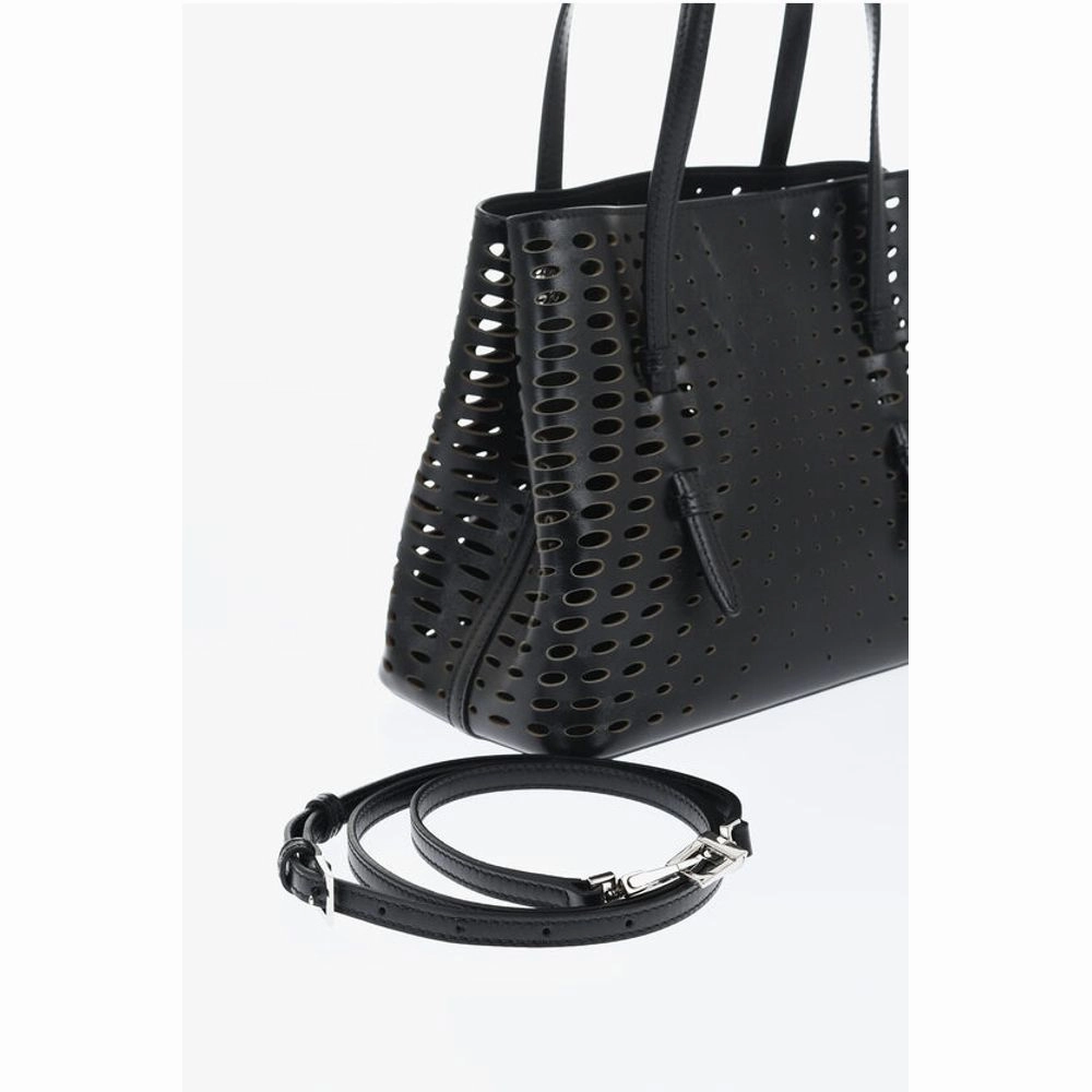 Ala?a Leather Tite Bag With Women's Cutout