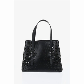 Ala?a Leather Tite Bag With Women's Cutout