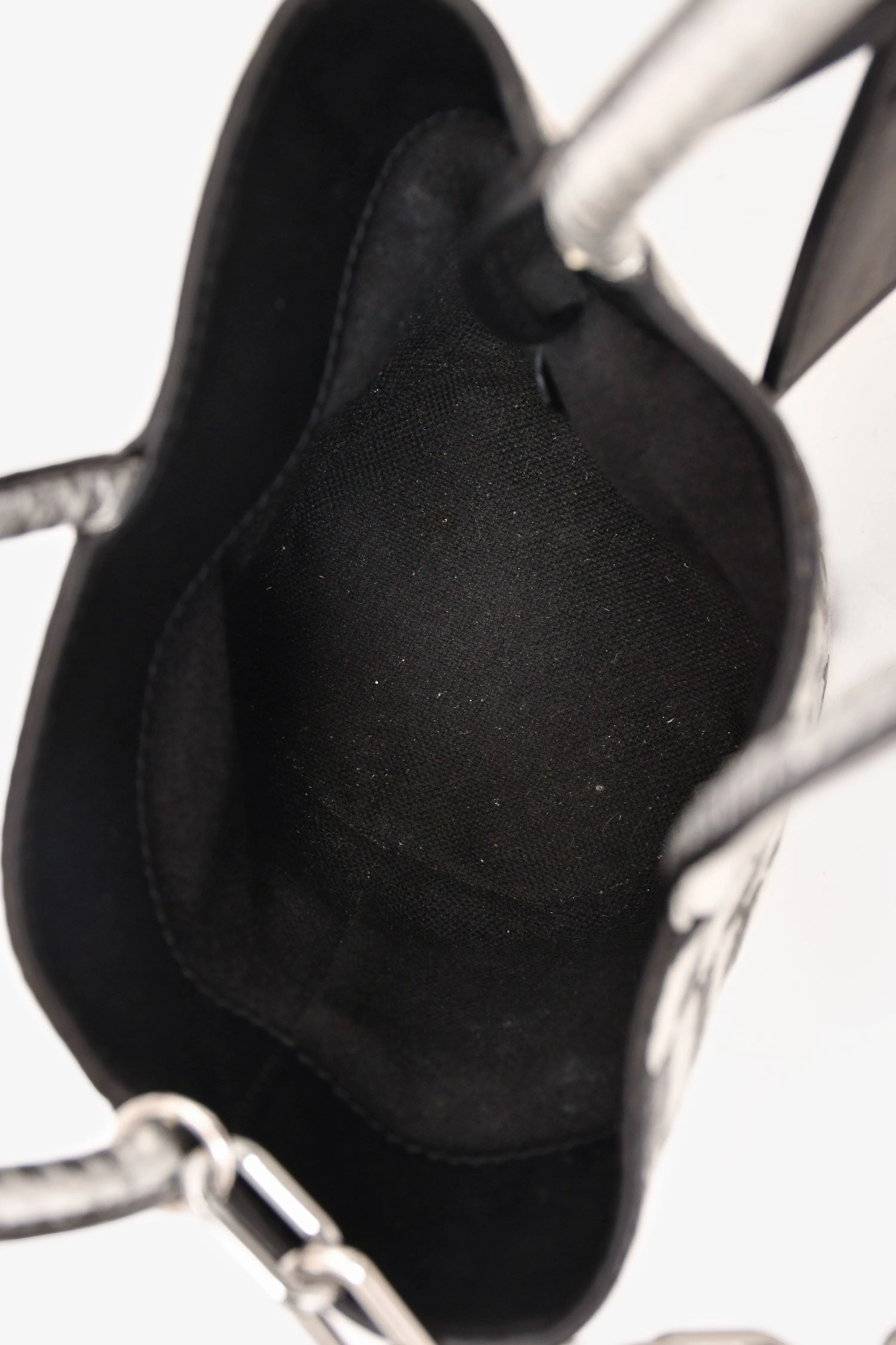 Alexander Wang Black/Silver Checkered Top Handle Bucket Bag