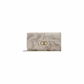 Alviero Martini Prima Classe Beige Leather Wallet
