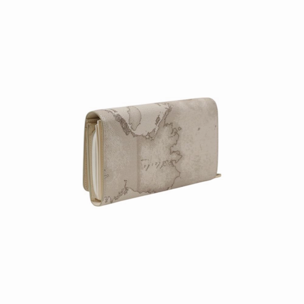 Alviero Martini Prima Classe Beige Leather Wallet