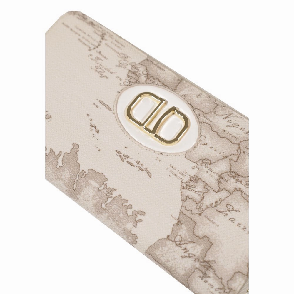 Alviero Martini Prima Classe Beige Leather Wallet