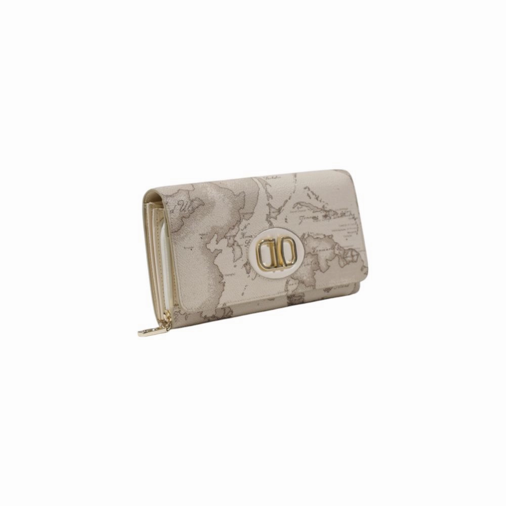 Alviero Martini Prima Classe Beige Leather Wallet