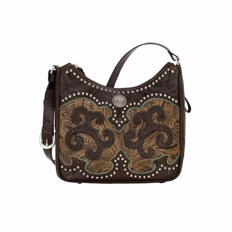 American West Western Handbag Annie's Secret Chocolate 8950629 - 10 x 11 x 4.5