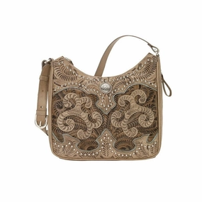 American West Western Handbag Annie's Secret Shoulder Sand 8952629 - 10 x 11 x 4.5