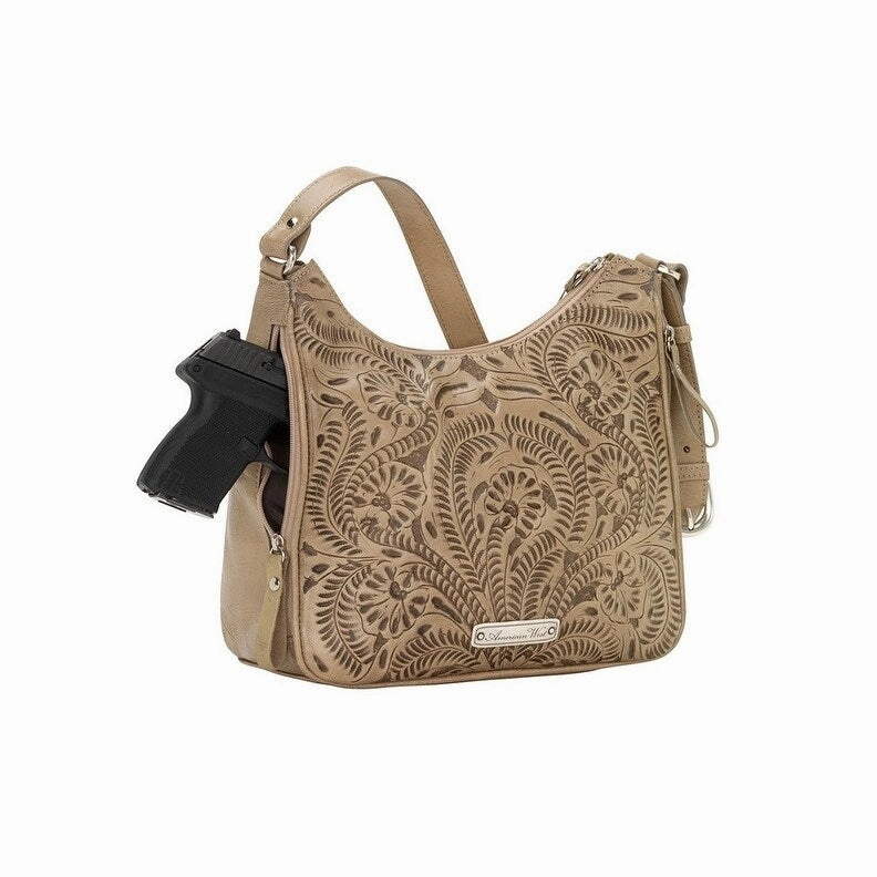 American West Western Handbag Annie's Secret Shoulder Sand 8952629 - 10 x 11 x 4.5