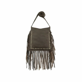 American West Western Handbag Crossbody Fringe Messenger Brown 7285121 - 8 x 9