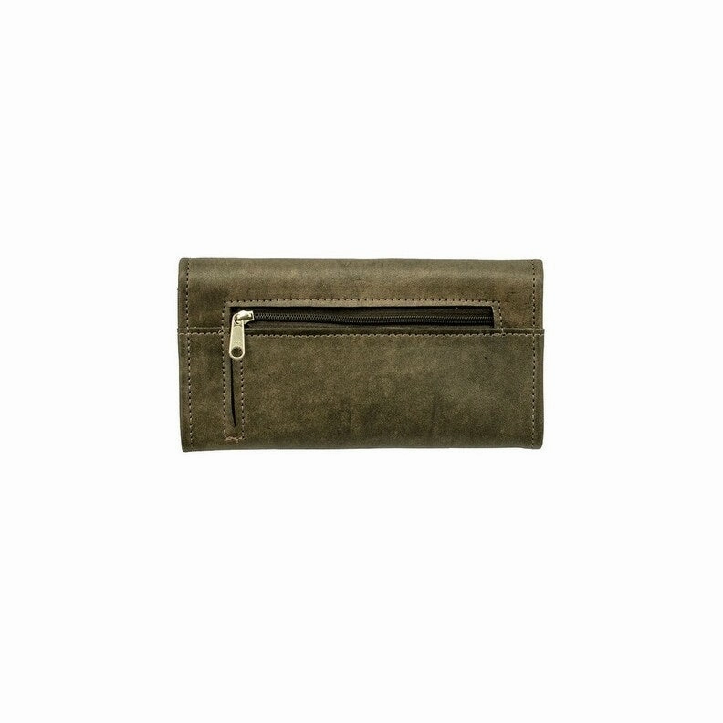 American West Western Wallet Womens Arrows Distressed Charcoal 6483282 - 7.5 x 4