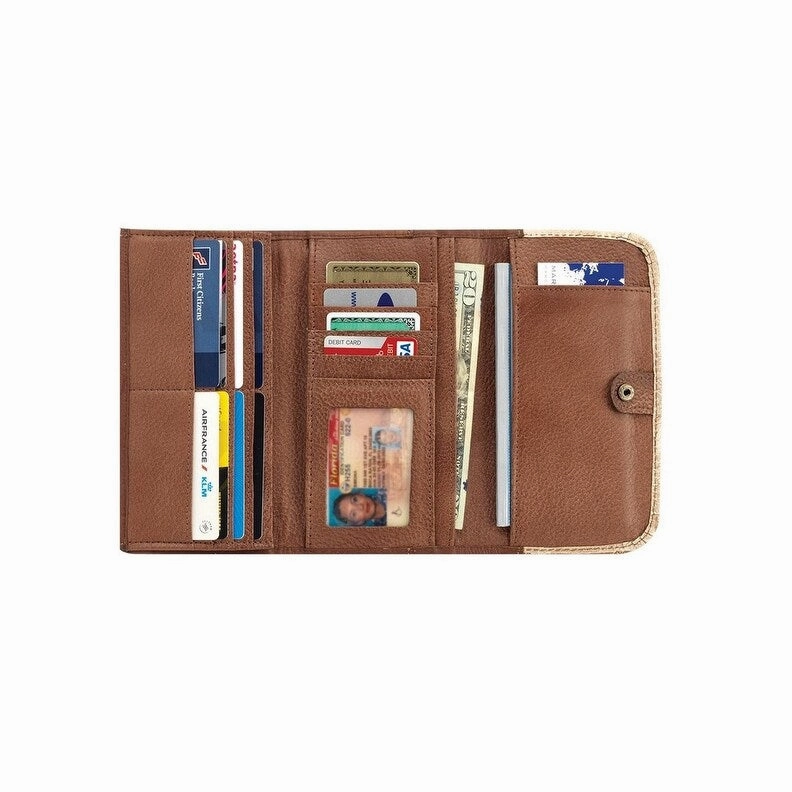 American West Western Wallet Womens Desert Wildflower Tan 5615282 - 7.5 x 4