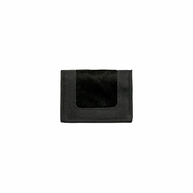 American West Western Wallet Womens Tri-Fold Black Hair On 4120882 - 5 x 3.75