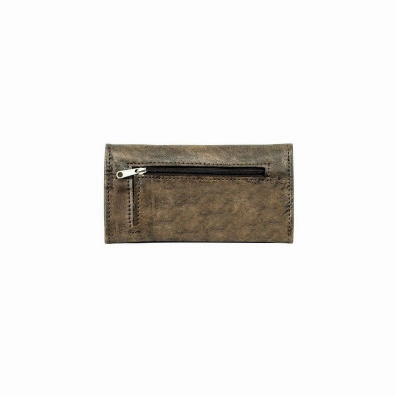American West Western Wallet Womens Tribal Weave Charcoal 4483282 - 7.5 x 4