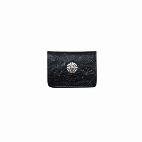 American West Western Wallet Womens Trifold 5 x 3.75 Black 6720882 - 5 x 3.75