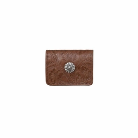 American West Western Wallet Womens Trifold Antique Brown 6765882 - 5 x 3.75