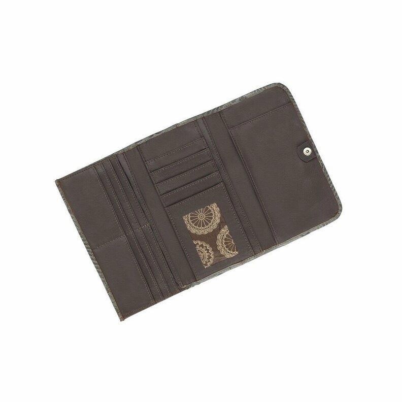 American West Western Wallet Womens Trifold Marine Turquoise 6678282 - 7.5 x 4