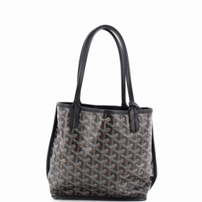 Anjou Reversible Tote Coated Canvas Mini