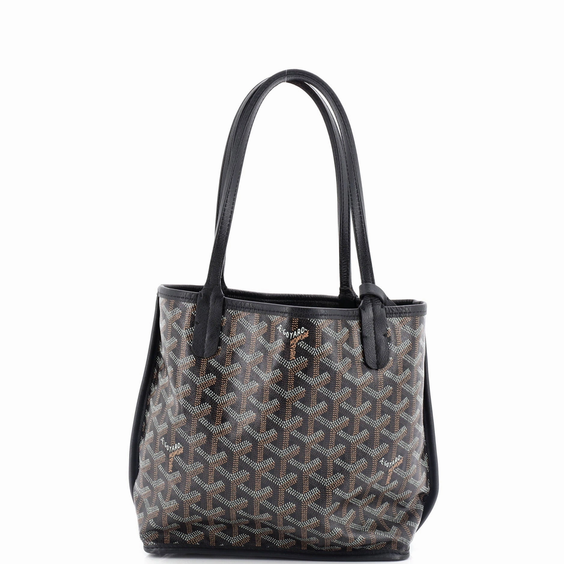 Anjou Reversible Tote Coated Canvas Mini