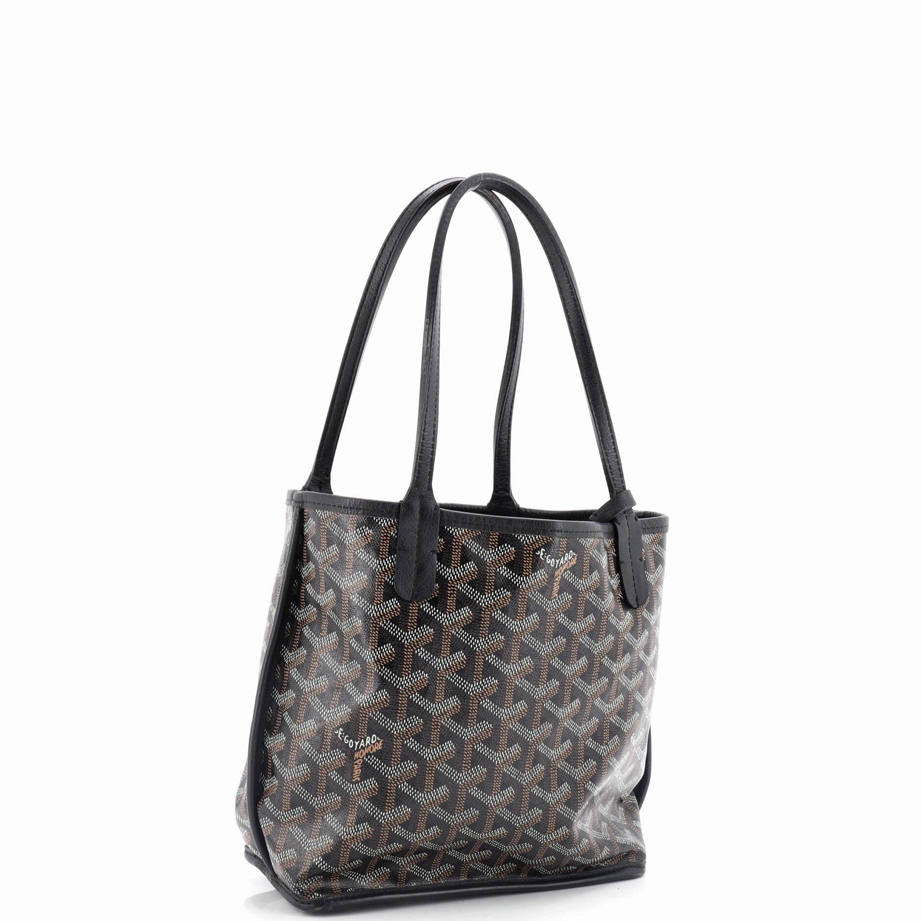 Anjou Reversible Tote Coated Canvas Mini