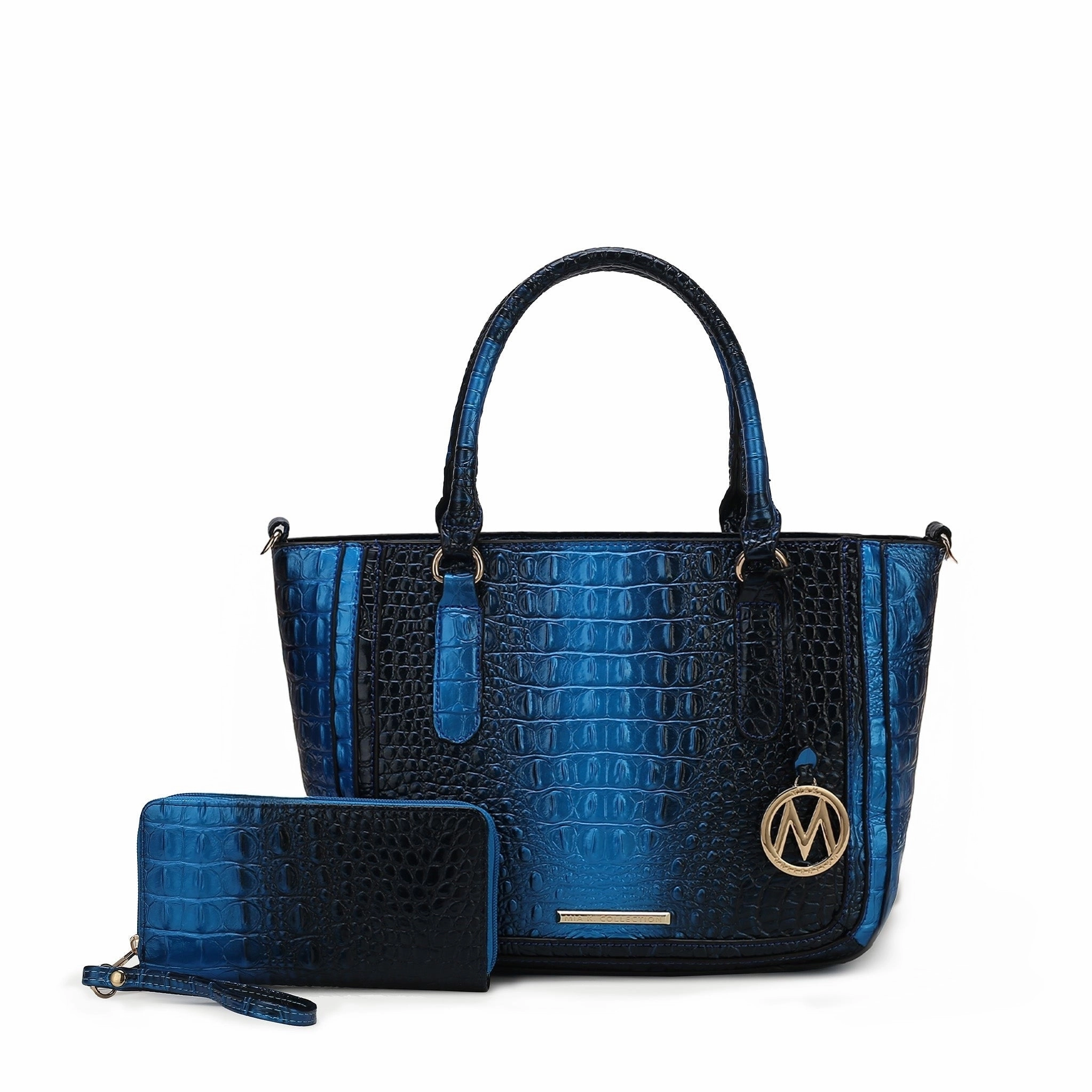Aphelia False Croc-Embossed Handbag