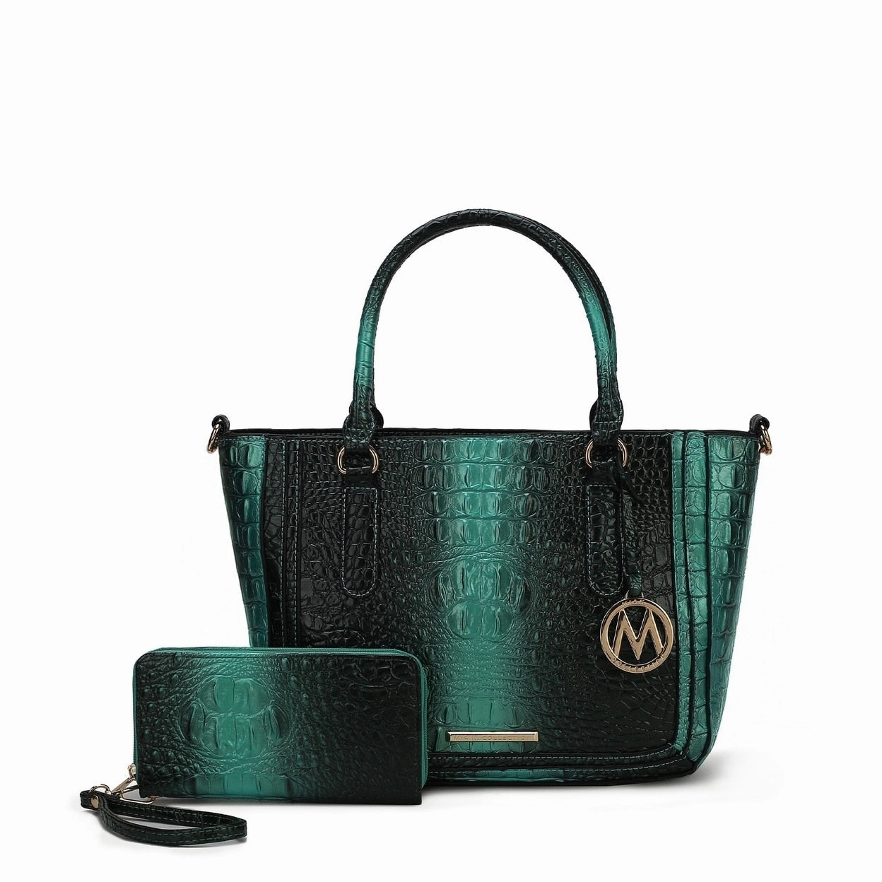 Aphelia False Croc-Embossed Handbag