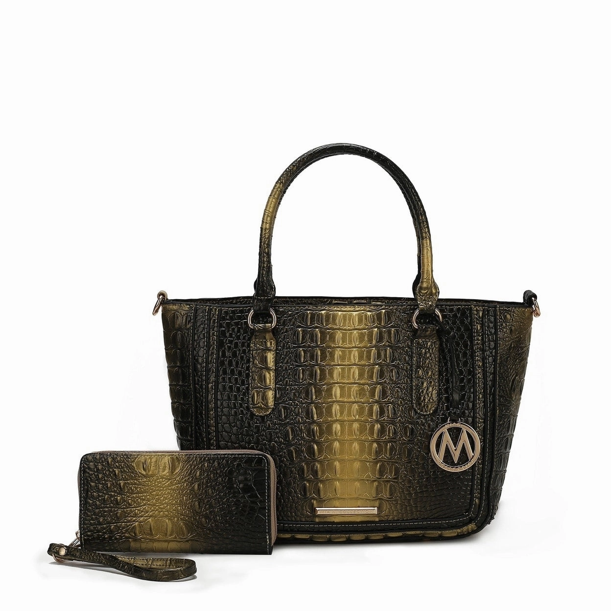 Aphelia False Croc-Embossed Handbag