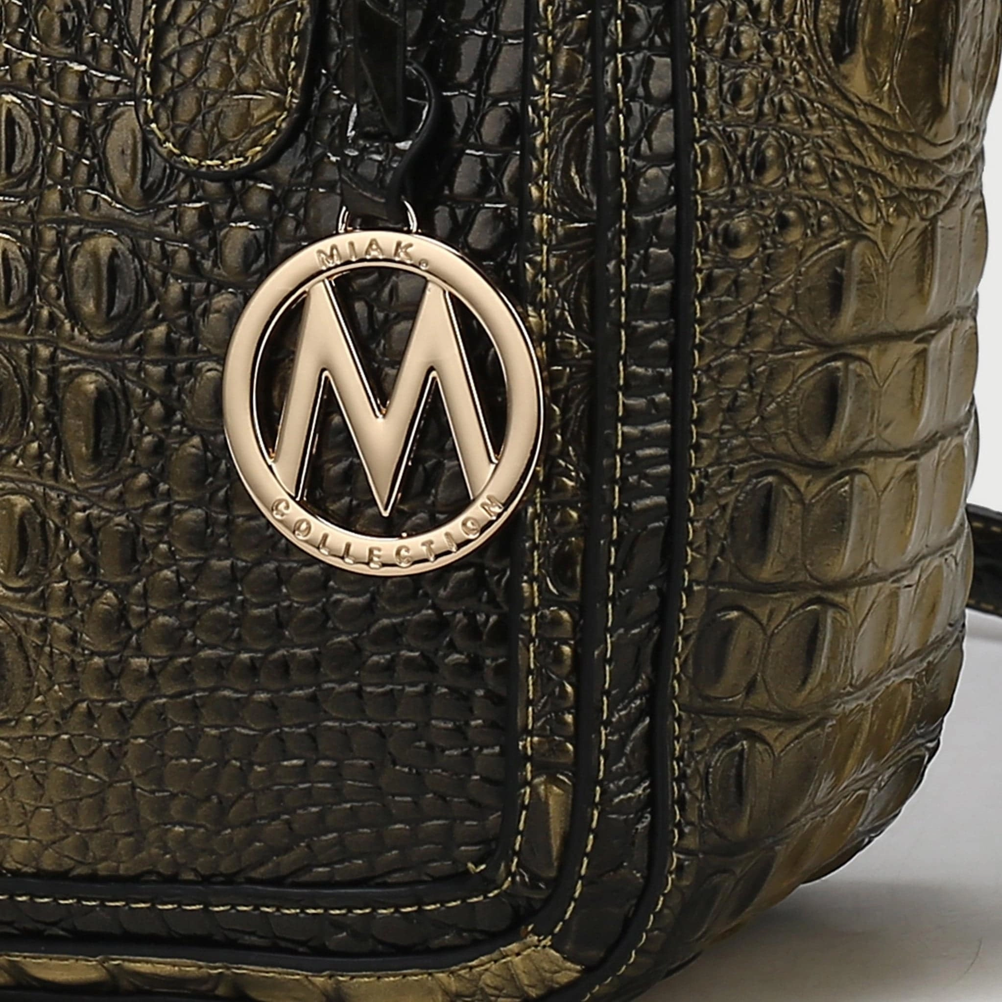 Aphelia False Croc-Embossed Handbag