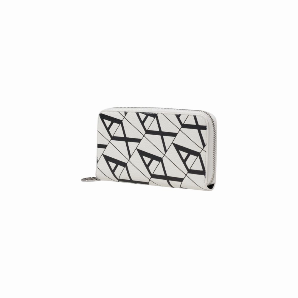 Armani Exchange Black And White Polyester Wallet
