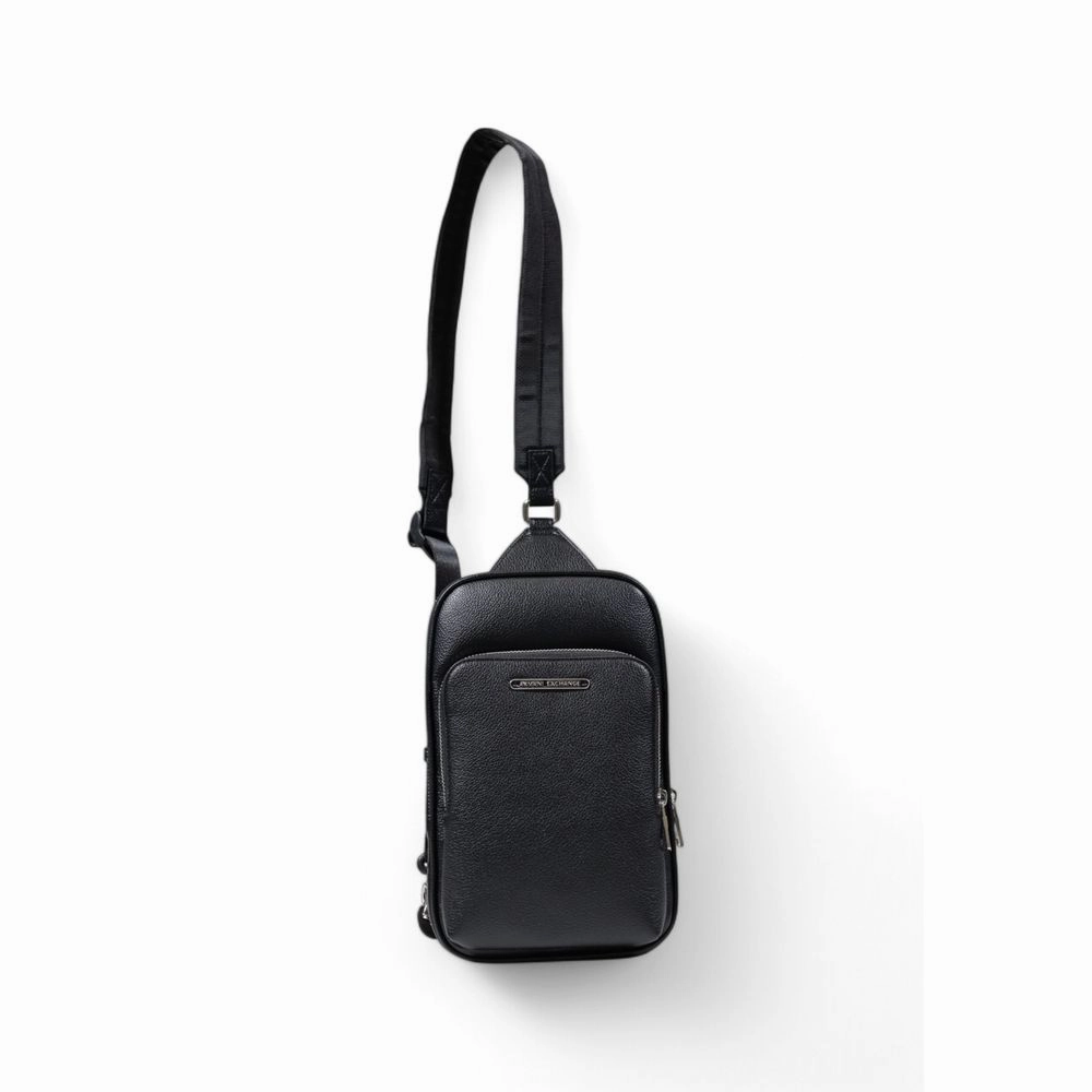 Armani Exchange Black Polyester Backpack