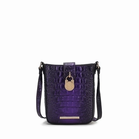 Avery CrocEmbossed Crossbody Bag