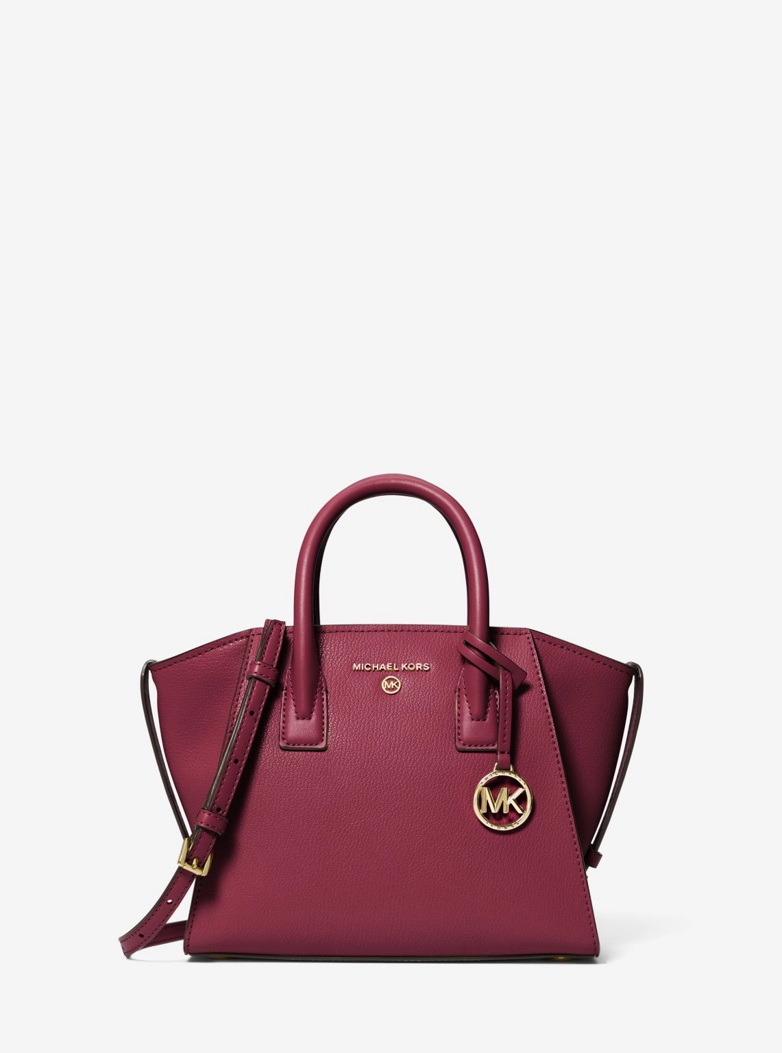 Avril Small Leather Top-Zip Satchel