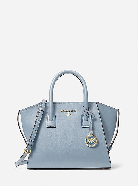 Avril Small Leather Top-Zip Satchel