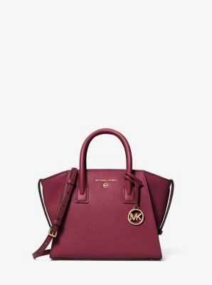Avril Small Leather Top-Zip Satchel