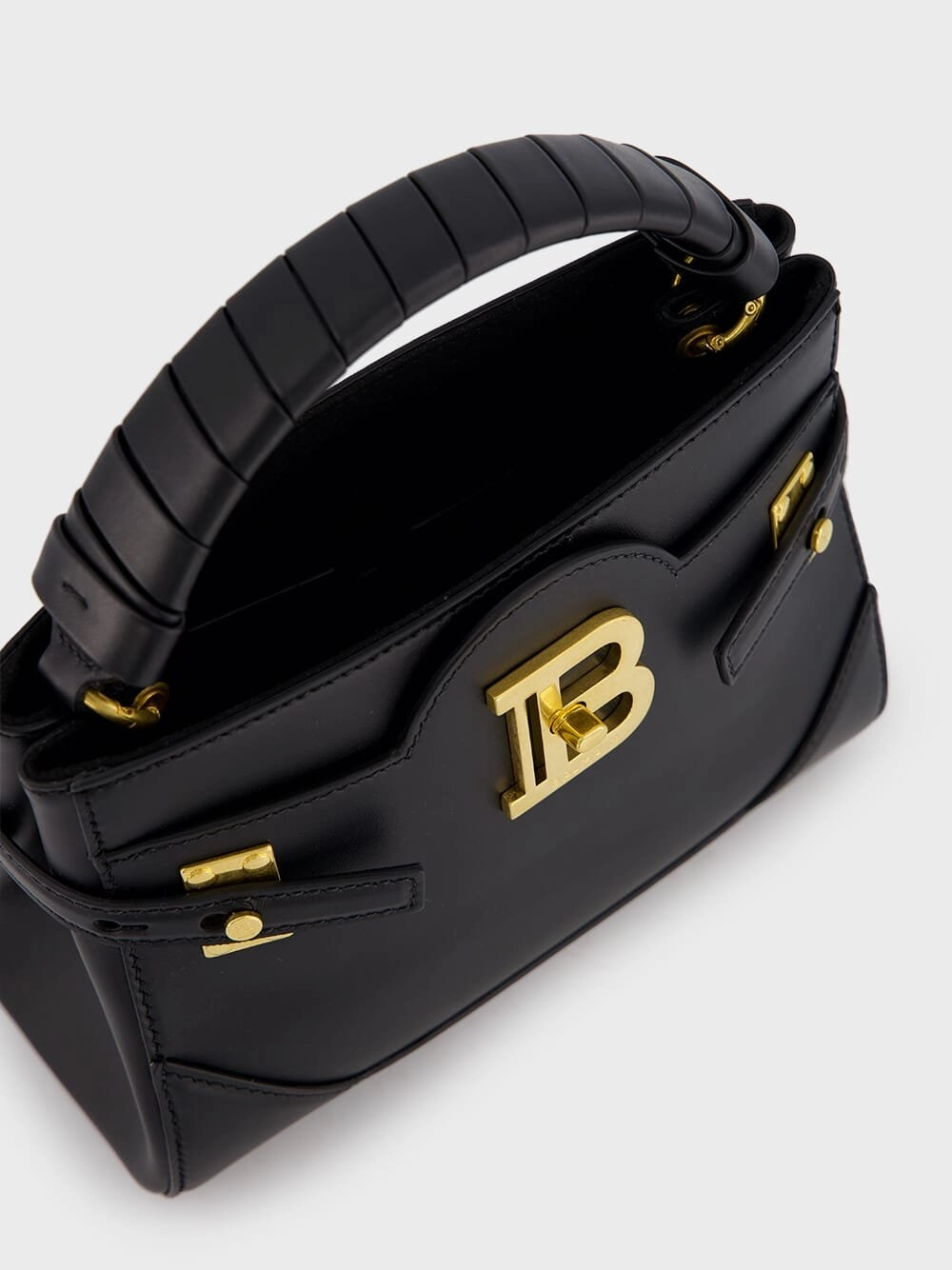 B-Buzz 22 Black Leather Bag