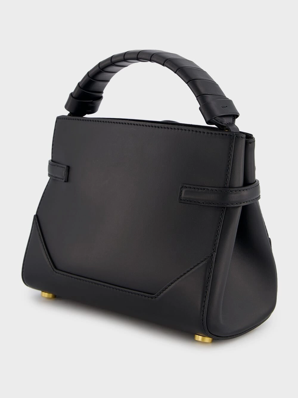 B-Buzz 22 Black Leather Bag
