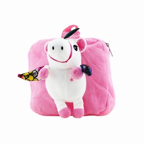 BackPack - Mini Plush 3D Unicorn-Pink
