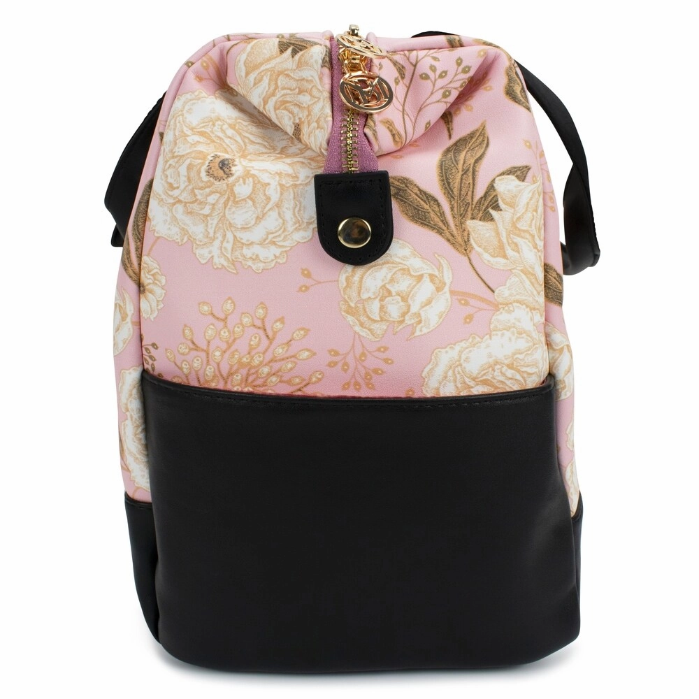 Badgley Mischka Essence Travel Tote Weekender Bag (Pink Floral)