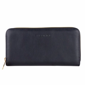 Baldinini Trend Chic Black Leather Zip Women's Wallet - One Size